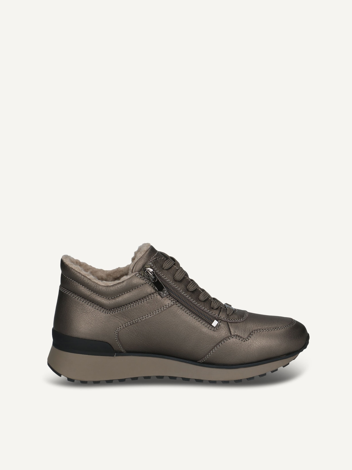 Caprice, Ledersneaker - metallic Warmfutter PIOMBO METAL, Bild 3 von 5
