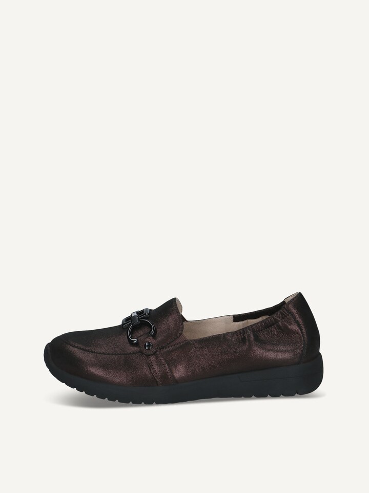 Caprice, Leather Slipper - brown MAHOGANY MET