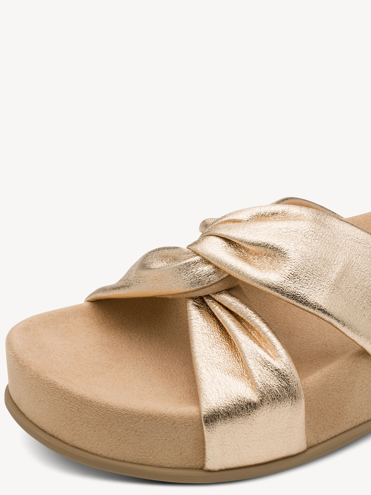Marco Tozzi, Ciabatte - metallico GOLD, immagine 5 di 6