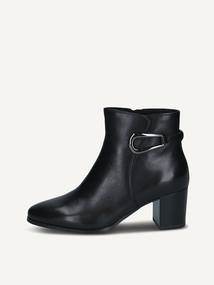 Caprice, Leather Bootie - black BLACK NAPPA