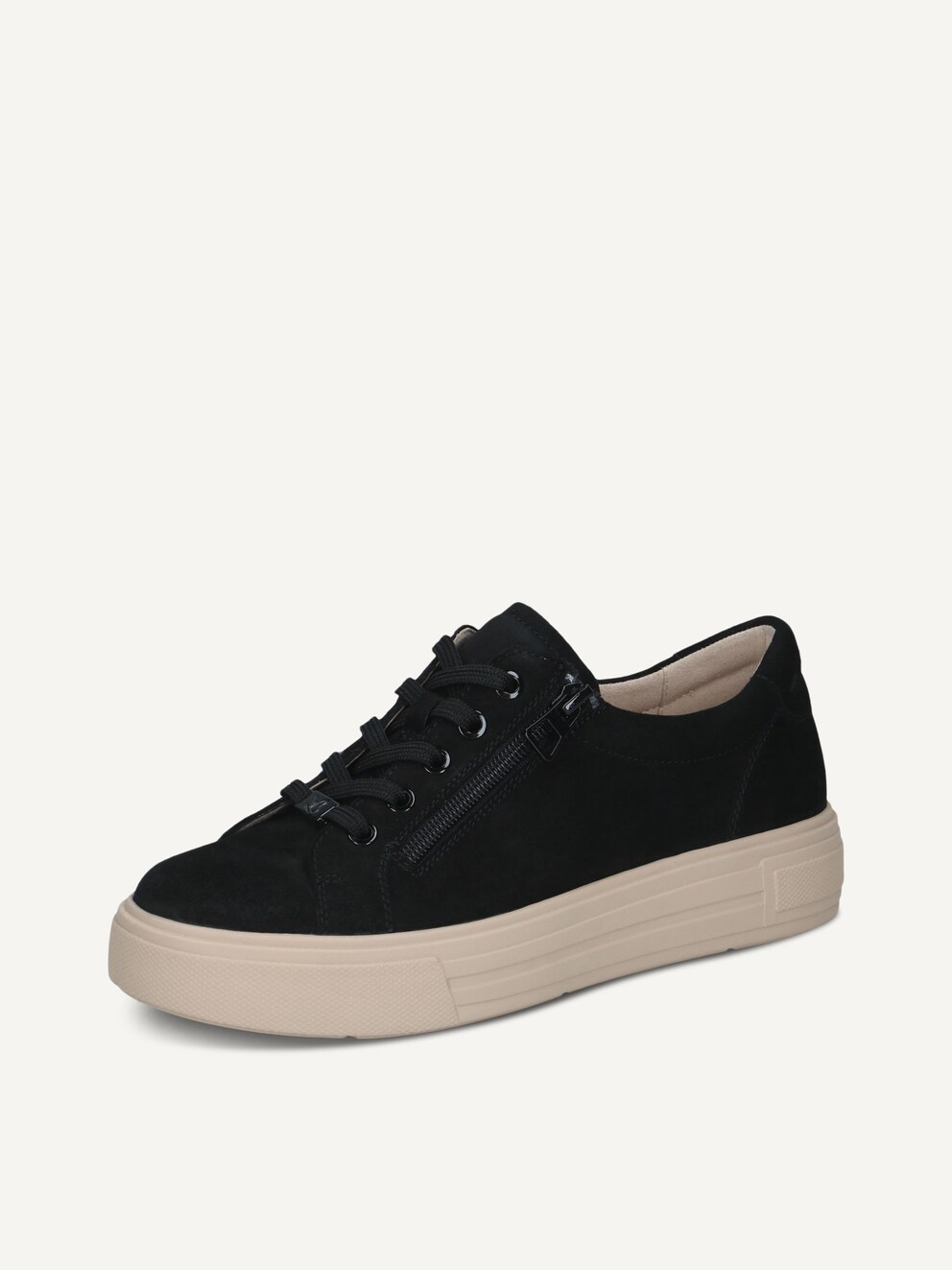 Caprice, Basket en cuir - noir BLACK SUEDE, image 2 sur 5