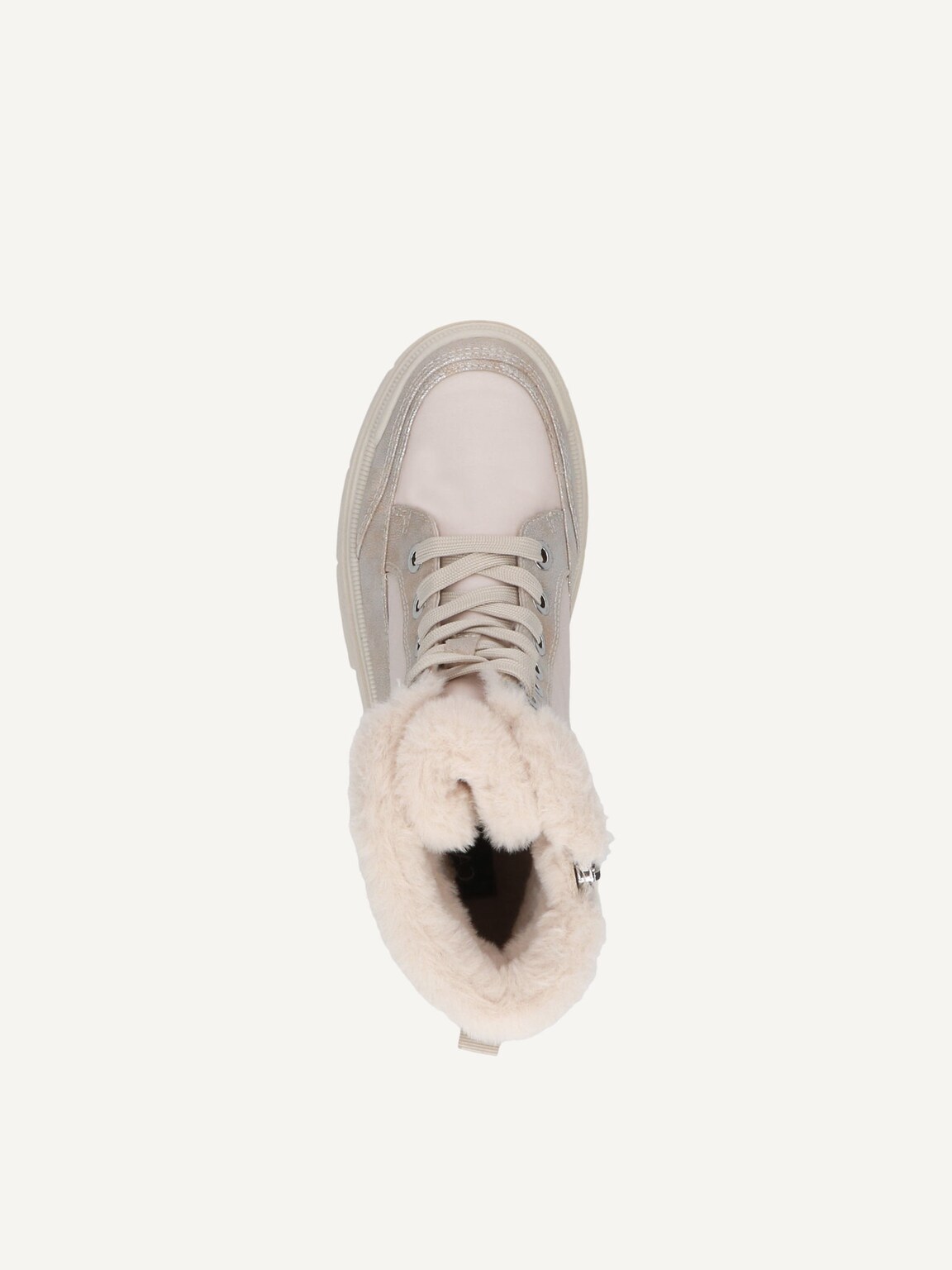 Caprice, Bootie - metallic warm lining CREAM COMB, image 5 of 5