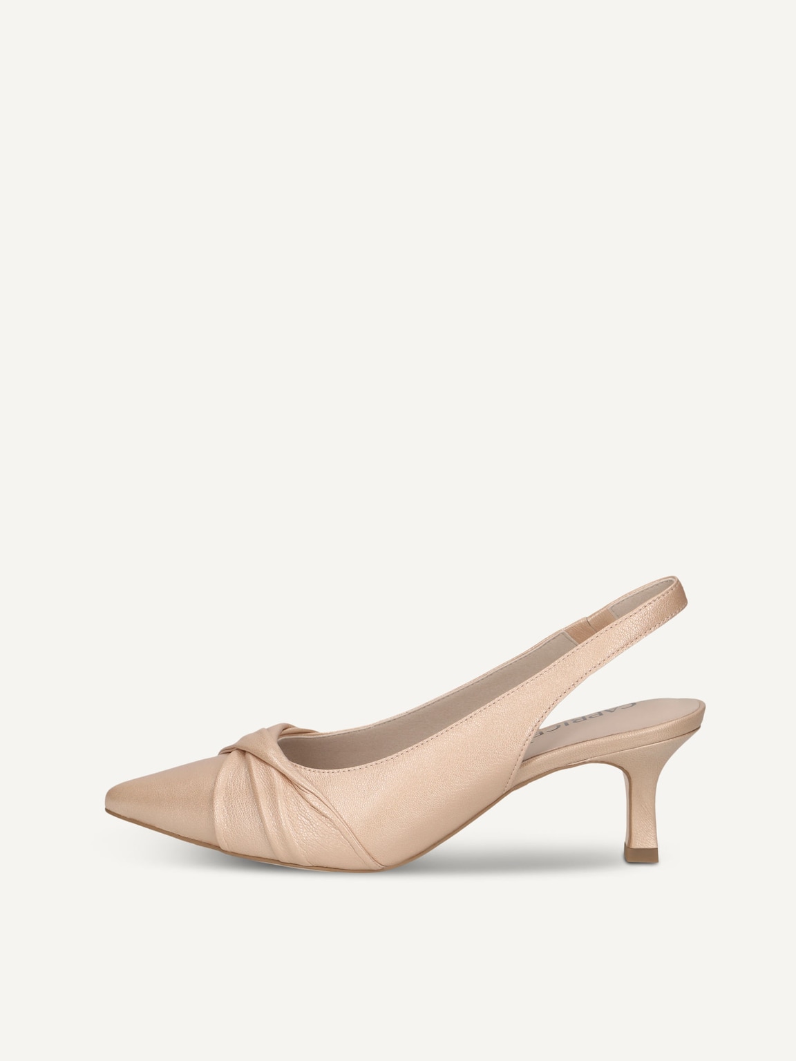 Caprice, Leather sling pumps - beige BEIGE PERLATO, image 3 of 6