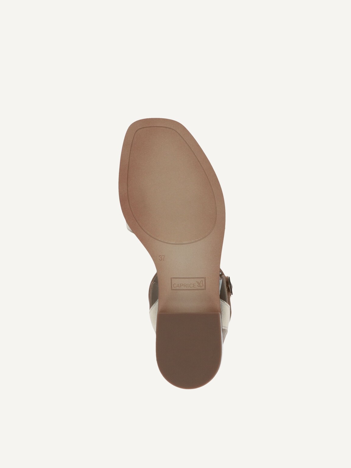 Caprice, Leather Heeled sandal - gold LT.GOLD METAL., image 6 of 7