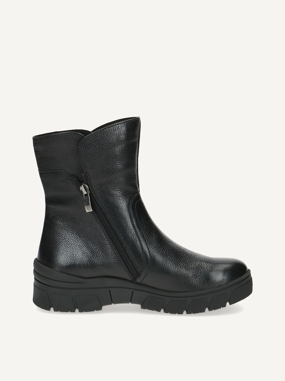 Caprice, Leather Bootie - black warm lining BLACK NAPPA, image 3 of 5