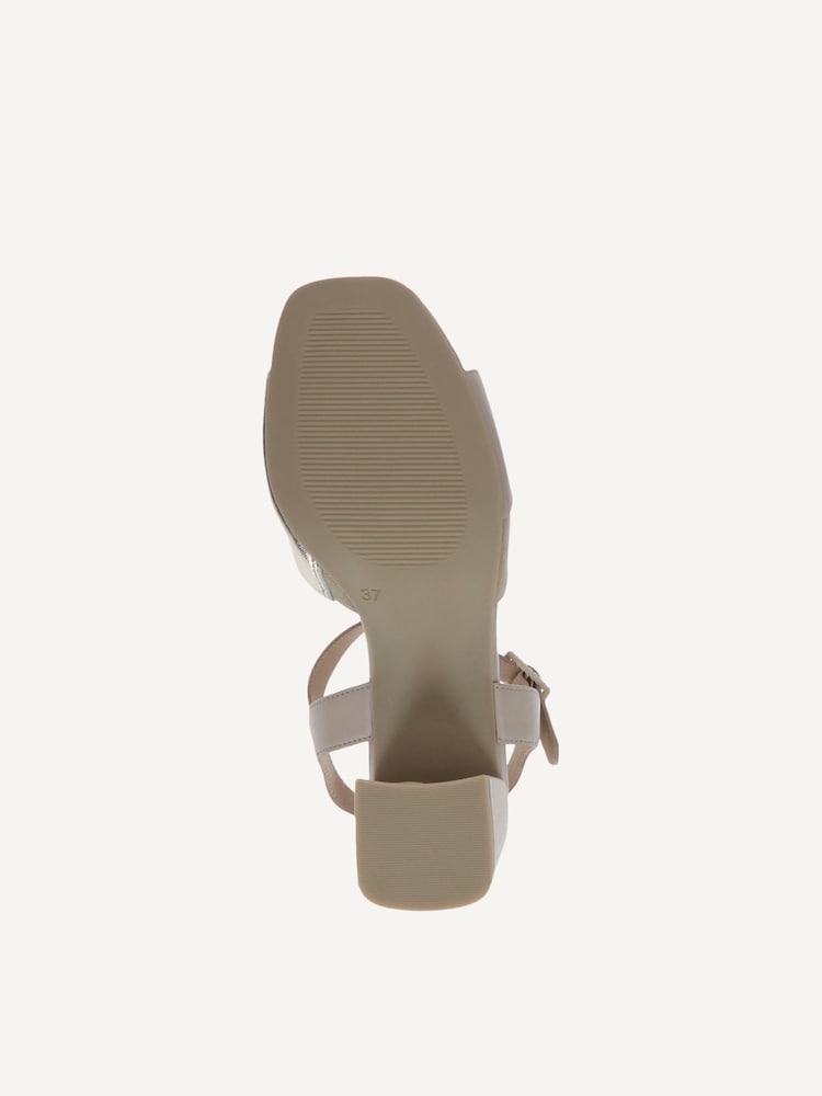 Caprice, Leather Heeled sandal - beige BEIGE COMB, image 5 of 6