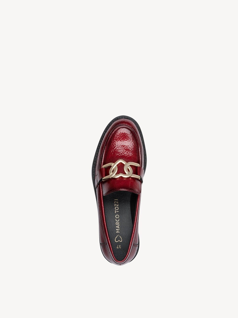 Marco Tozzi, Instappers - rood DK.RED PAT., afbeelding 5 van 6
