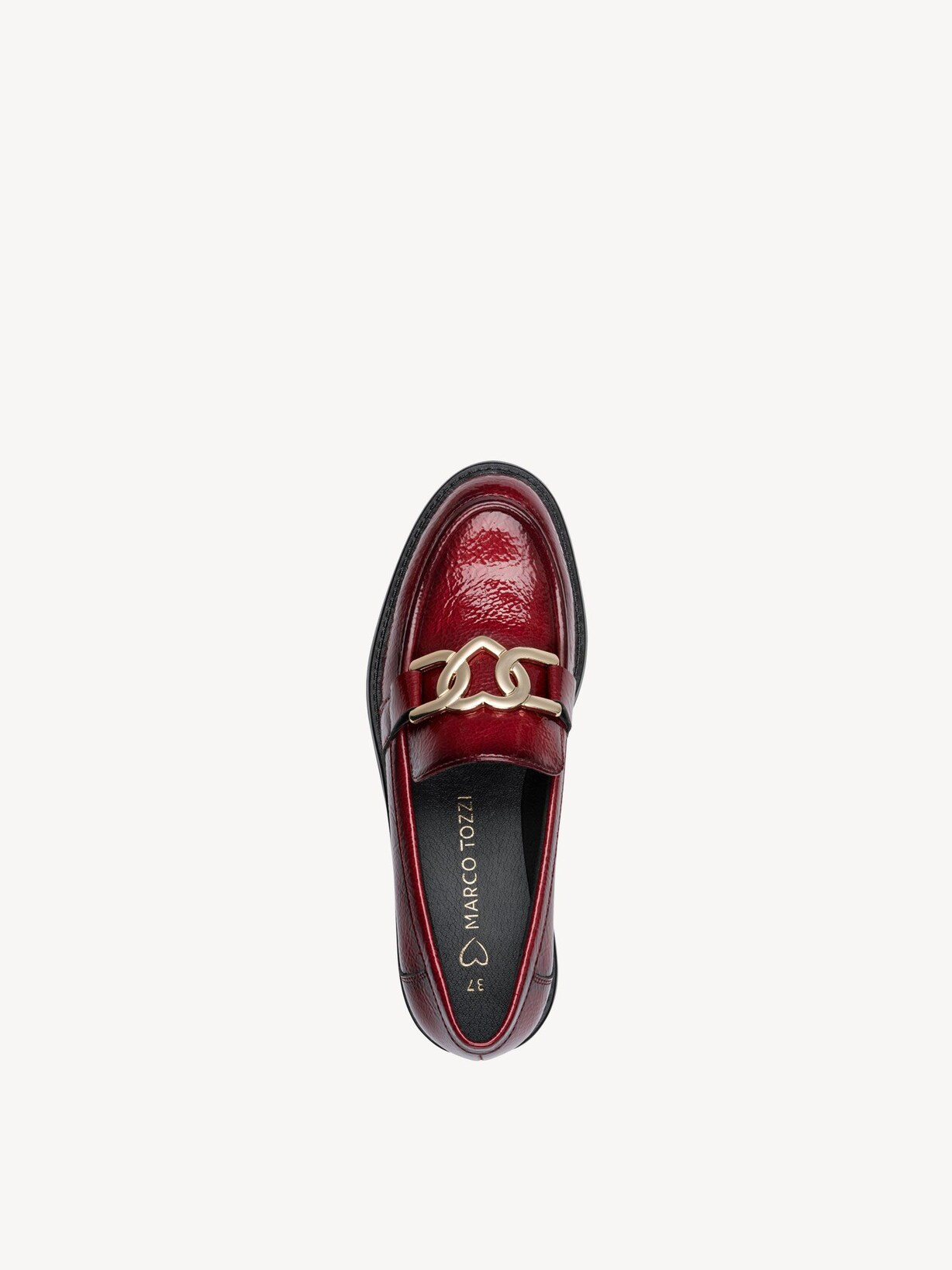 Marco Tozzi, Instappers - rood DK.RED PAT., afbeelding 5 van 6