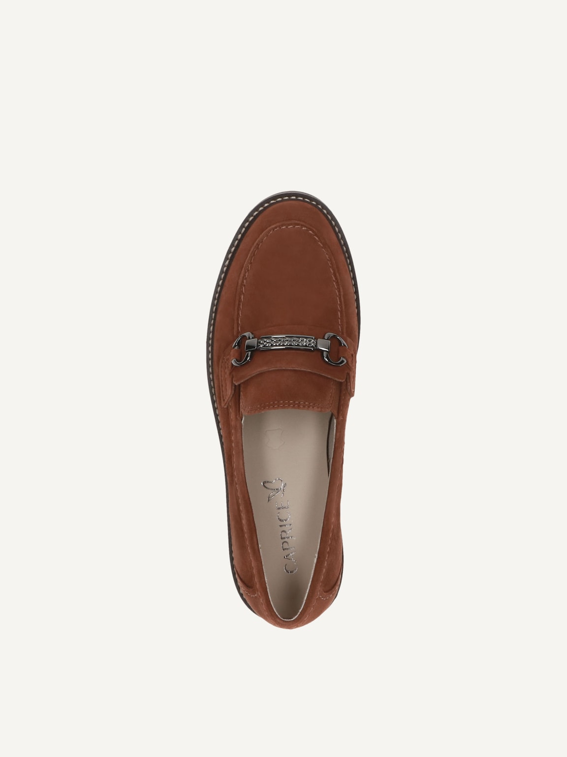 Caprice, Leather Slipper - brown COGNAC SUEDE, image 5 of 5