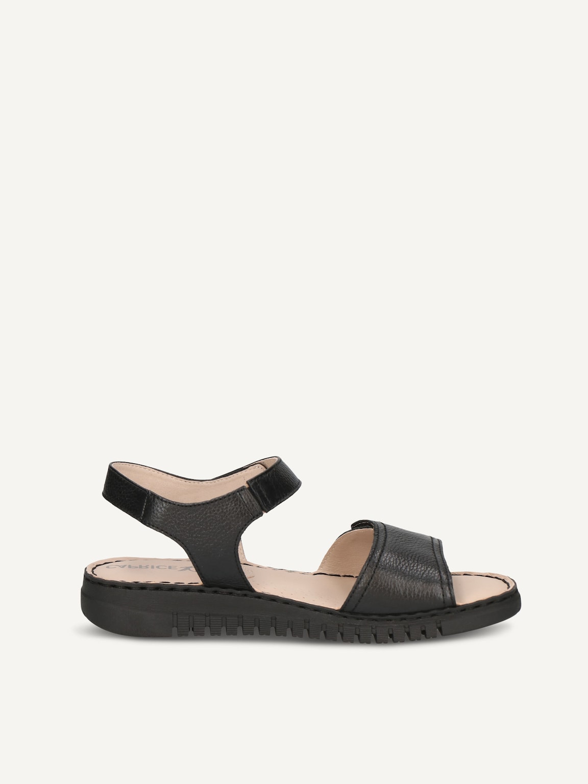 Caprice, Leather Heeled sandal - black BLACK NAPPA, image 3 of 5