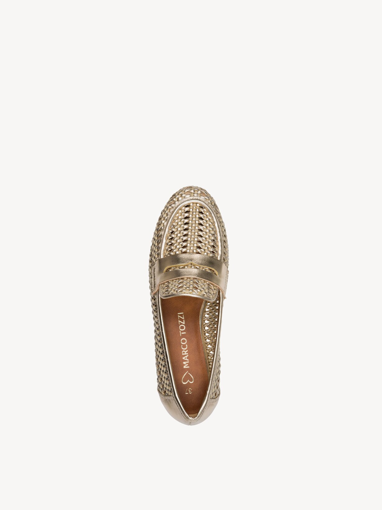 Marco Tozzi, Slipper - metallic GOLD, image 5 of 6