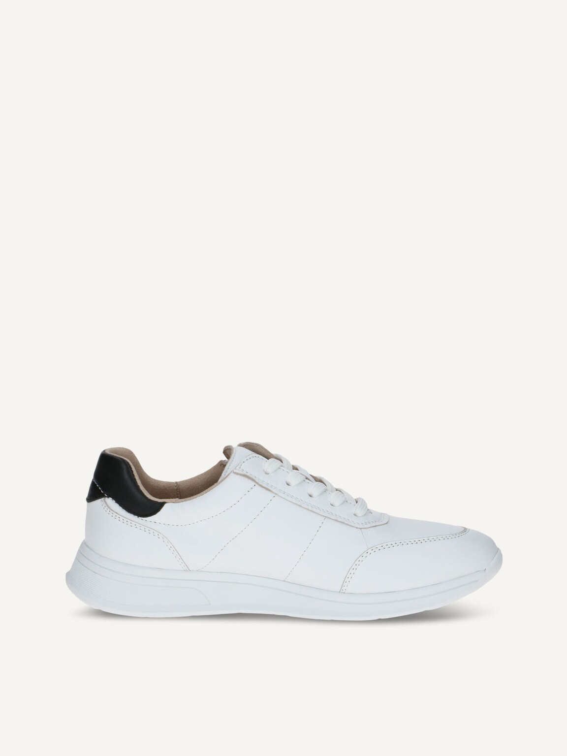 Caprice, Leather Sneaker - white WHITE/BLACK, image 3 of 5