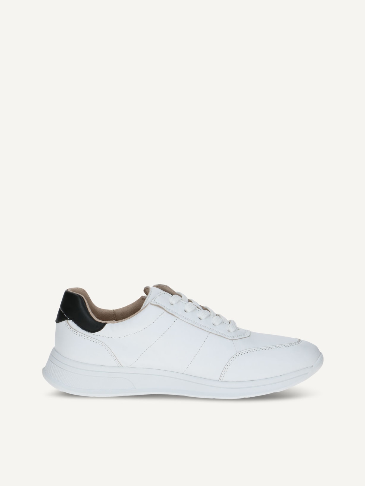 Caprice, Basket en cuir - blanc WHITE/BLACK, image 3 sur 5