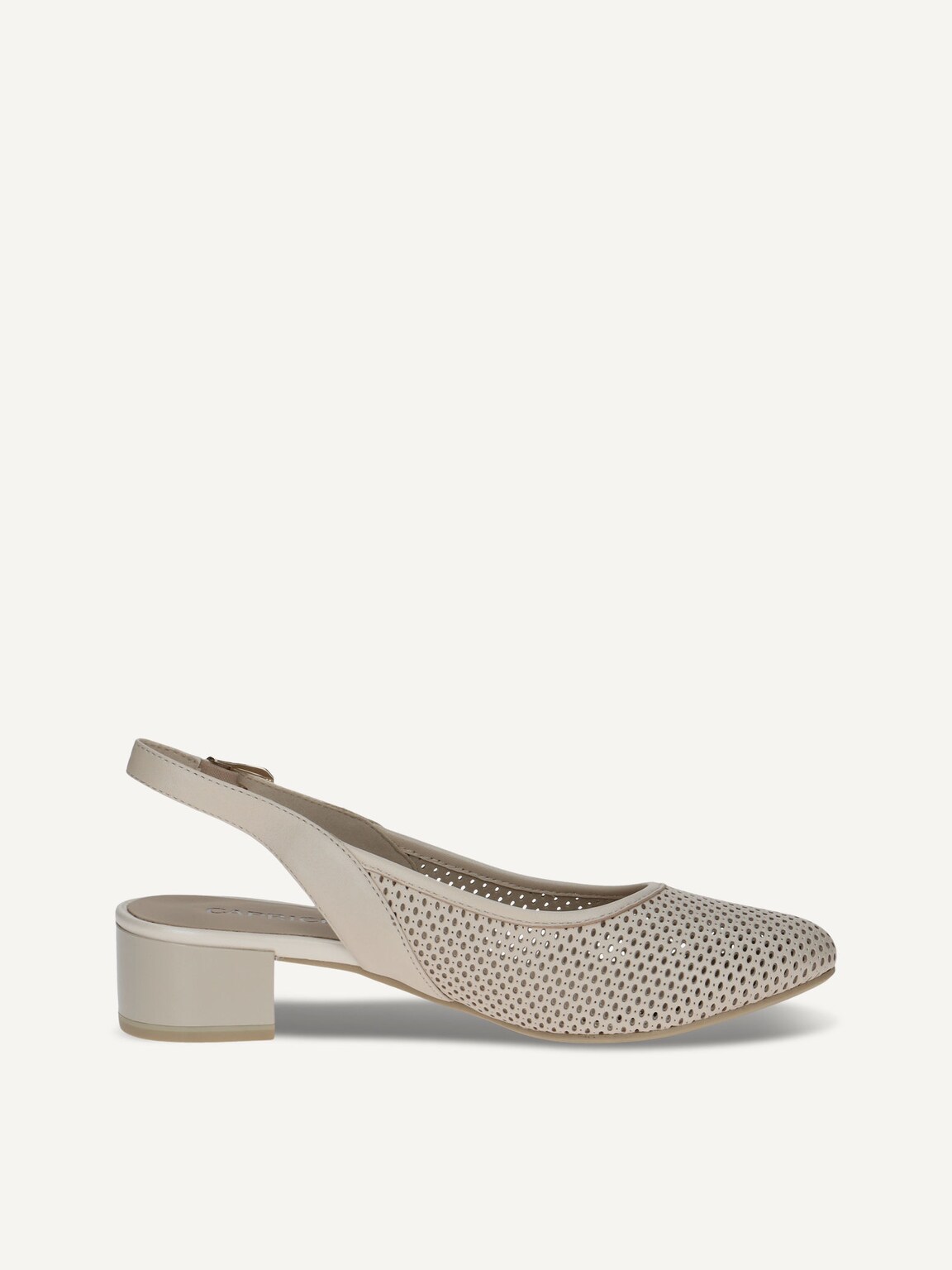 Caprice, Leather sling pumps - beige CREAM NAPPA, image 5 of 7