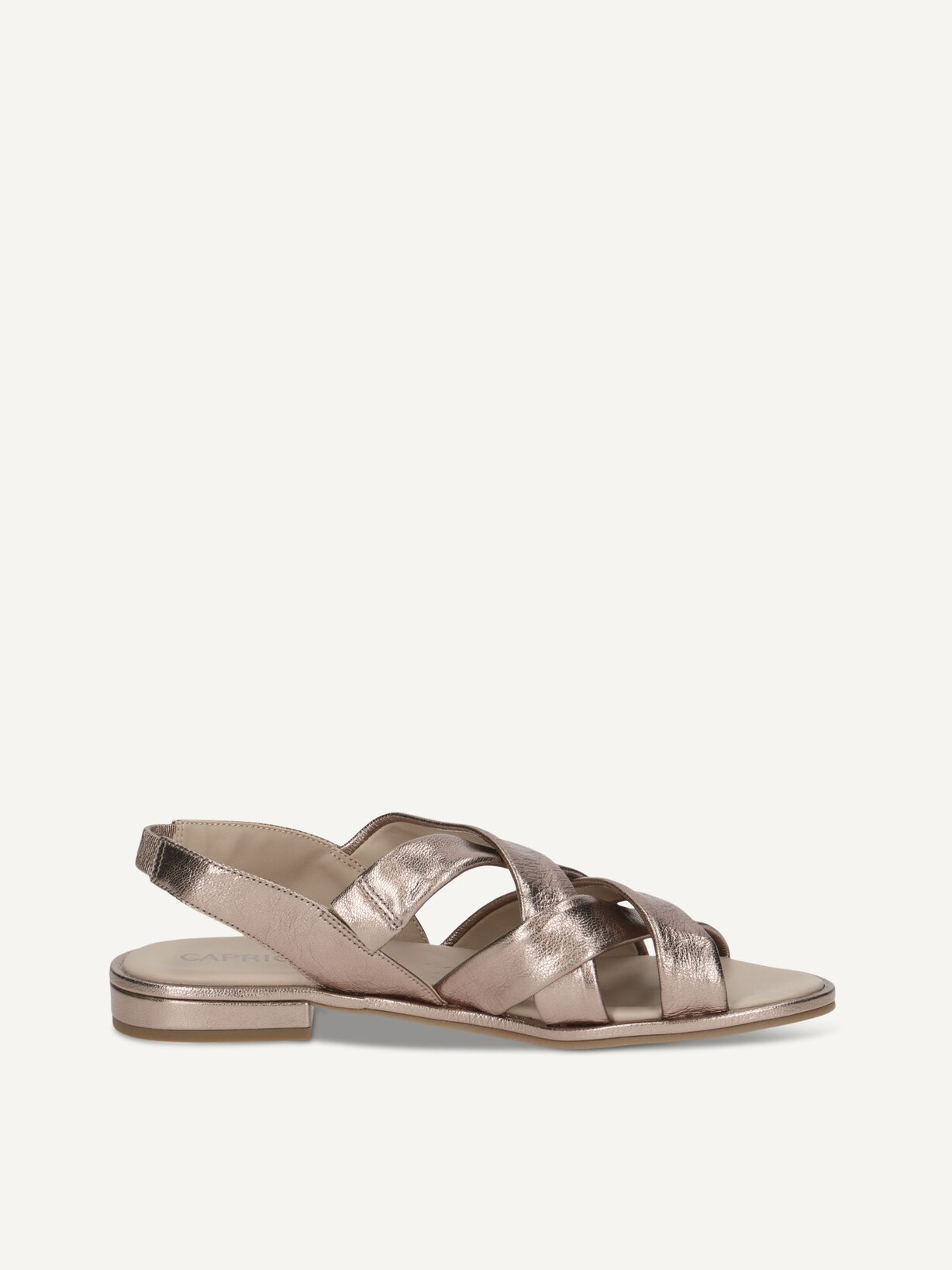Caprice, Sandale en cuir - marron TAUPE METALLIC, image 3 sur 5