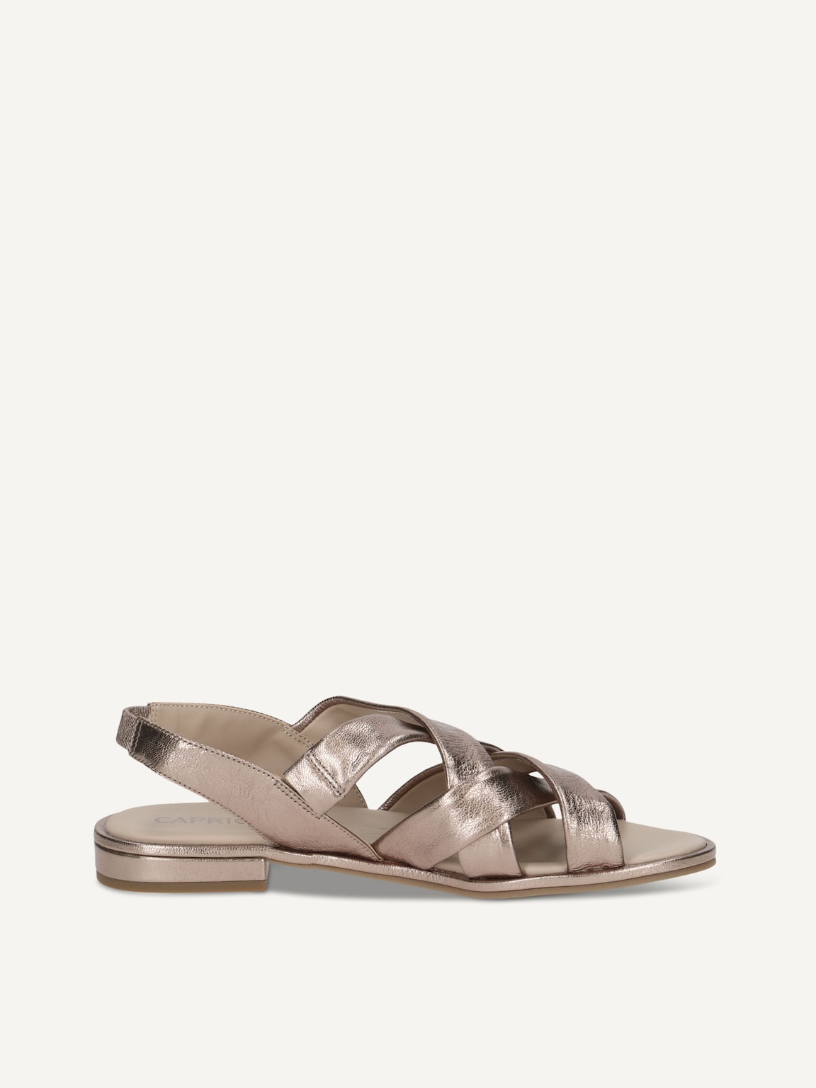 Caprice, Leather Sandal - brown TAUPE METALLIC, image 3 of 5
