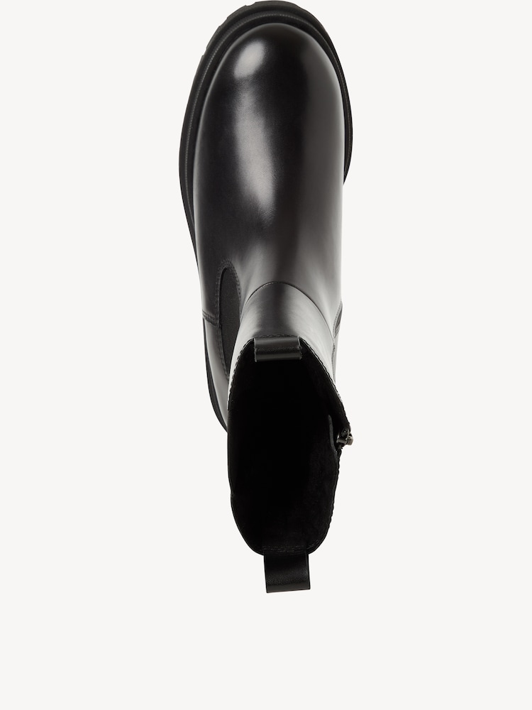 Marco Tozzi, Chelsea boot - black warm lining, BLACK, Image 3 of 6