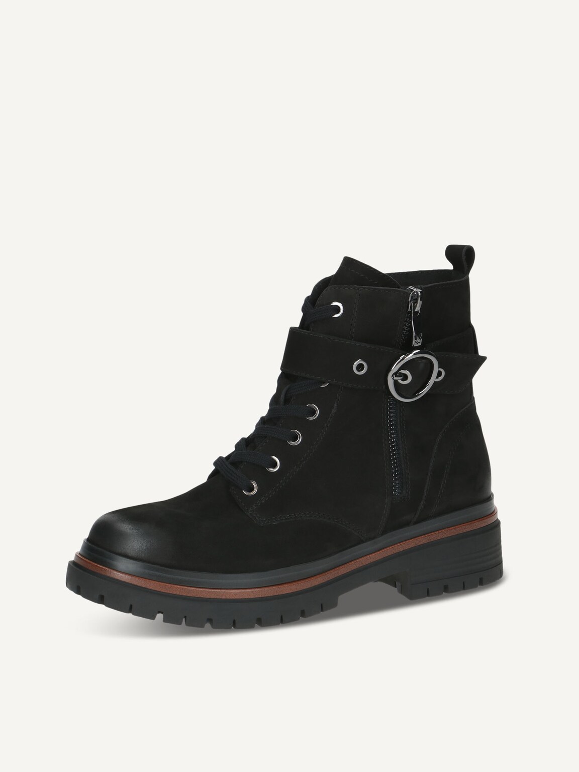 Caprice, Leather Bootie - black BLACK NUBUC, image 1 of 5