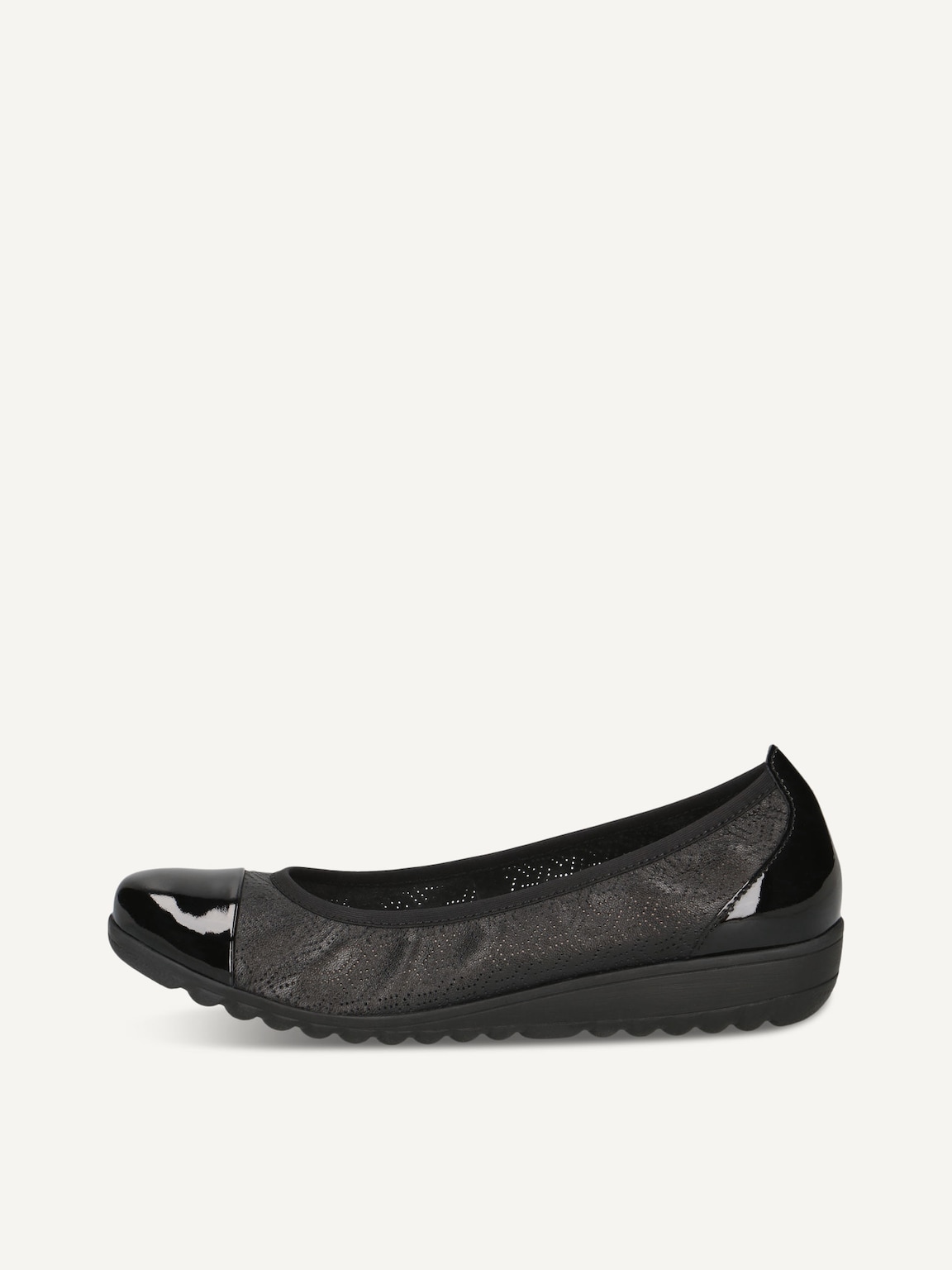 Caprice, Leather Ballerina - black BLACK COMB, image 2 of 5