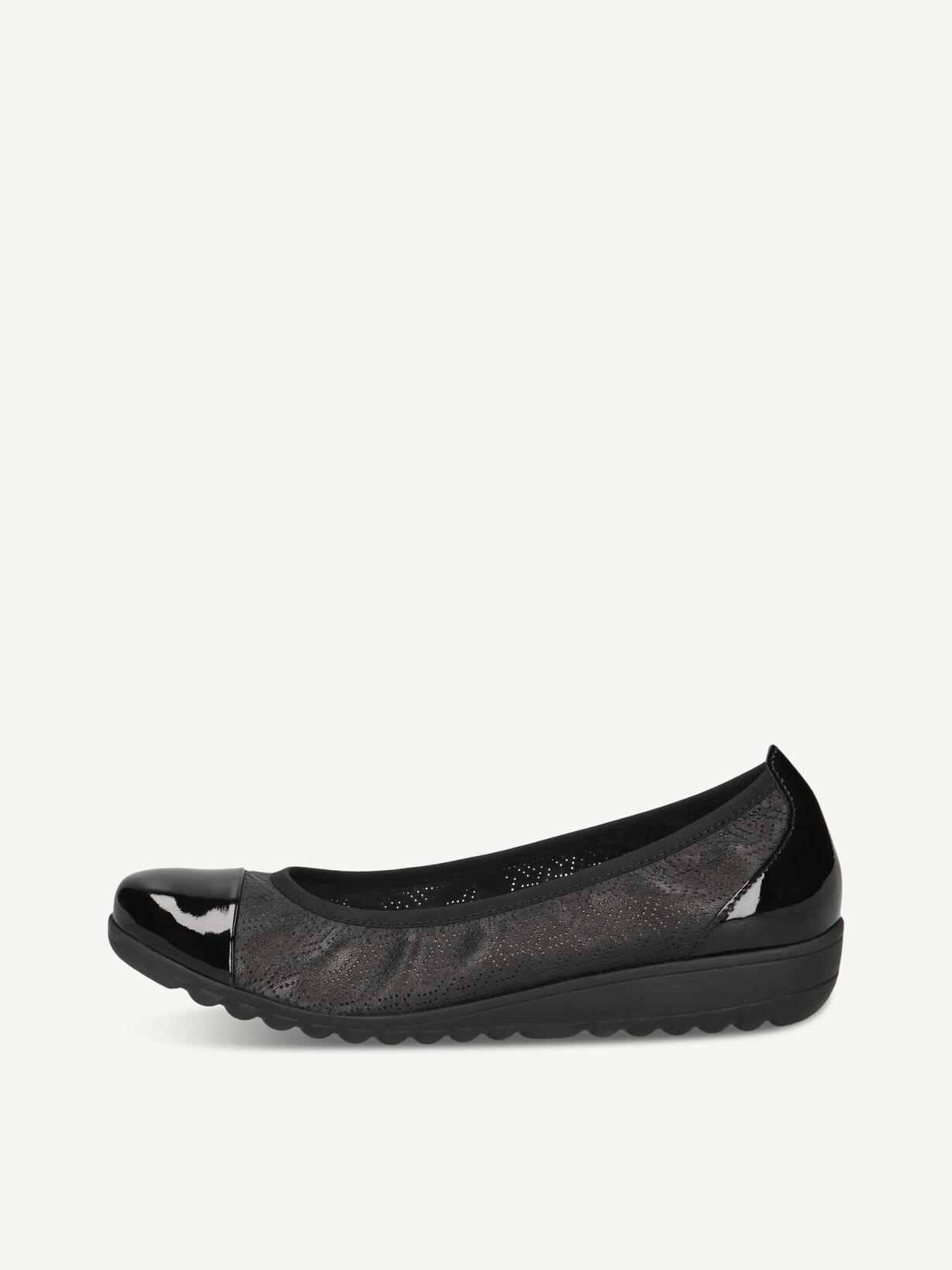 Caprice, Ballerine en cuir - noir BLACK COMB, image 1 sur 5
