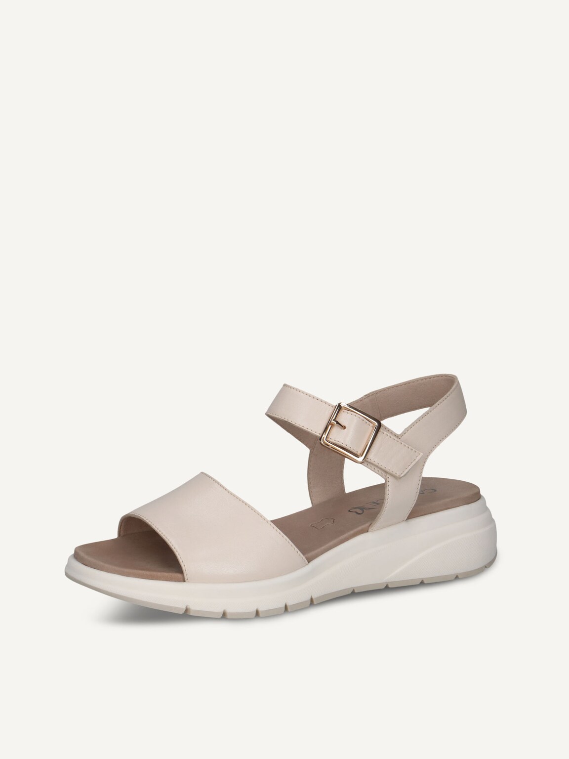 Caprice, Leather Sandal - beige CREAM PERLATO, image 1 of 5