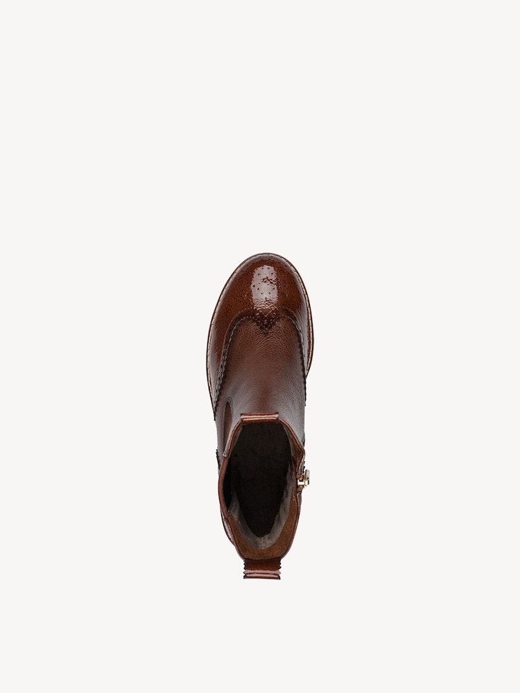 Marco Tozzi, Chelsea boot - brown, COGNAC PAT.CB., Image 4 of 7