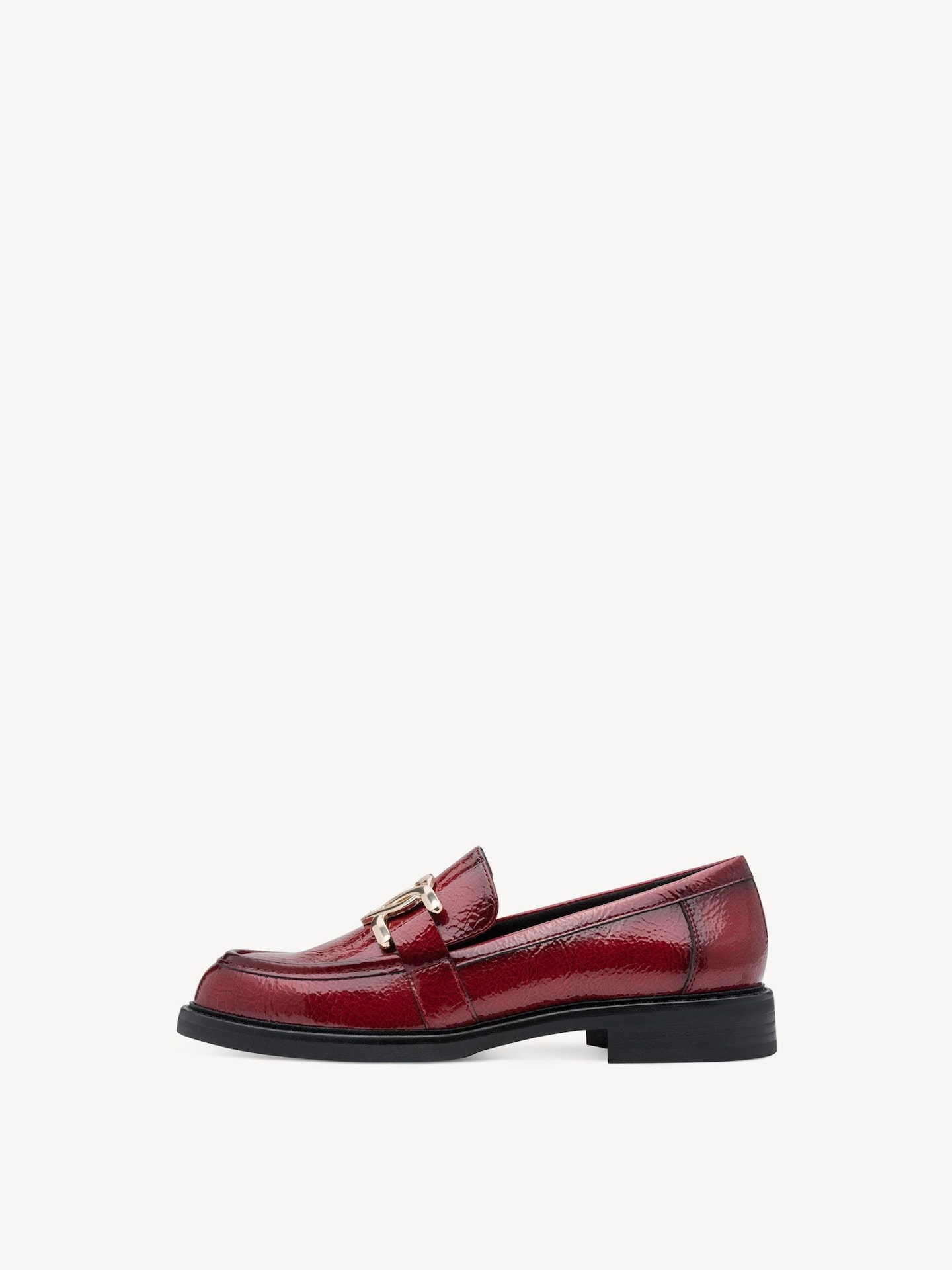 Marco Tozzi, Slipper - rot DK.RED PAT.
