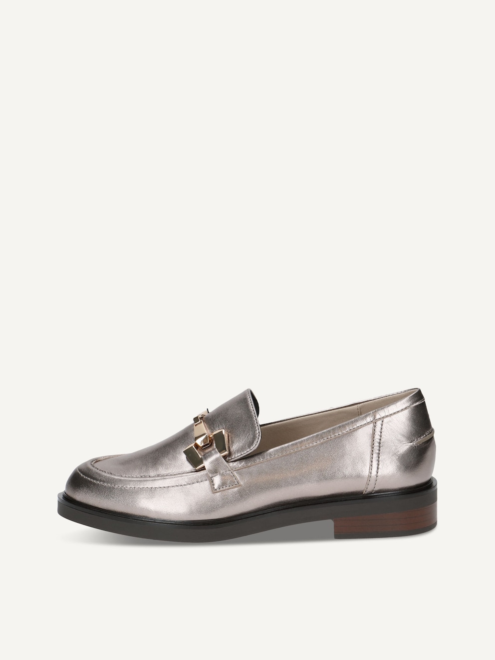 Caprice, Slipper en cuir - métallique PLATIN METAL., image 1 sur 5