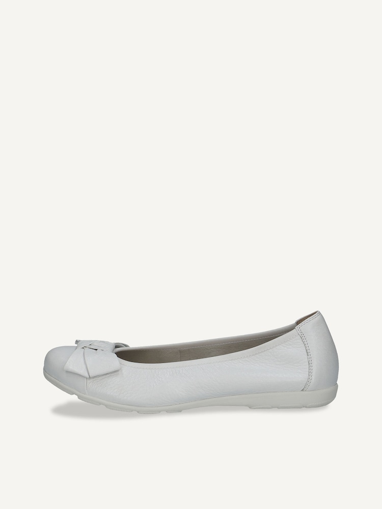Caprice, Leather Ballerina - white WHITE DEER, image 3 of 6
