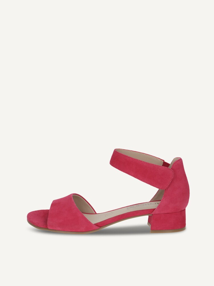 Caprice, Leather Heeled sandal - pink PINK SUEDE, image 3 of 6