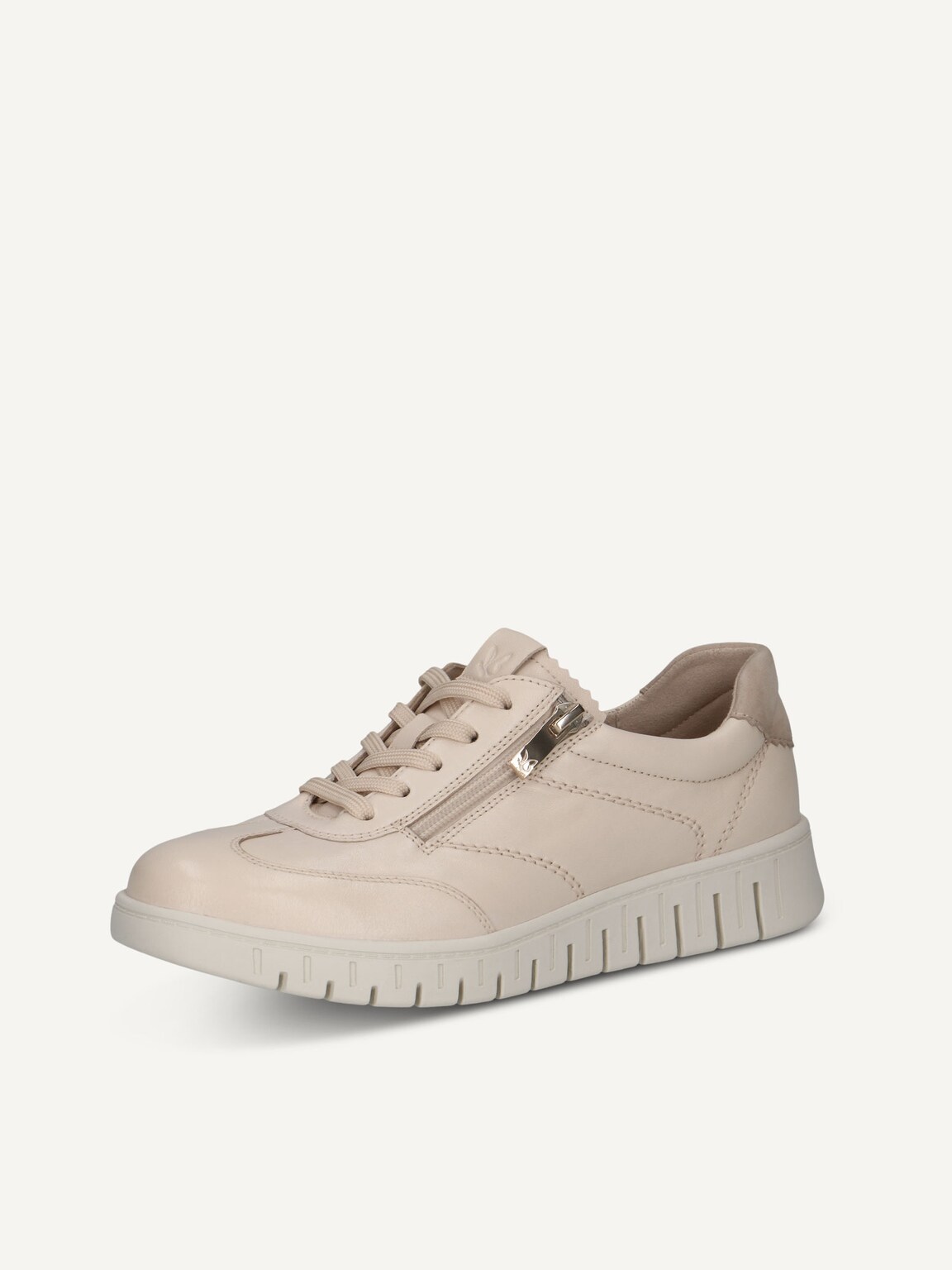 Caprice, Leather Sneaker - metallic CREAM COMB, image 1 of 5