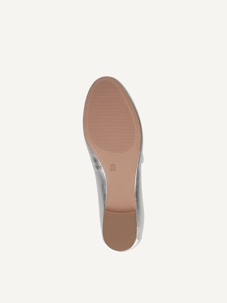 Caprice, Leather Ballerina - metallic PEARL METALLIC, image 5 of 6
