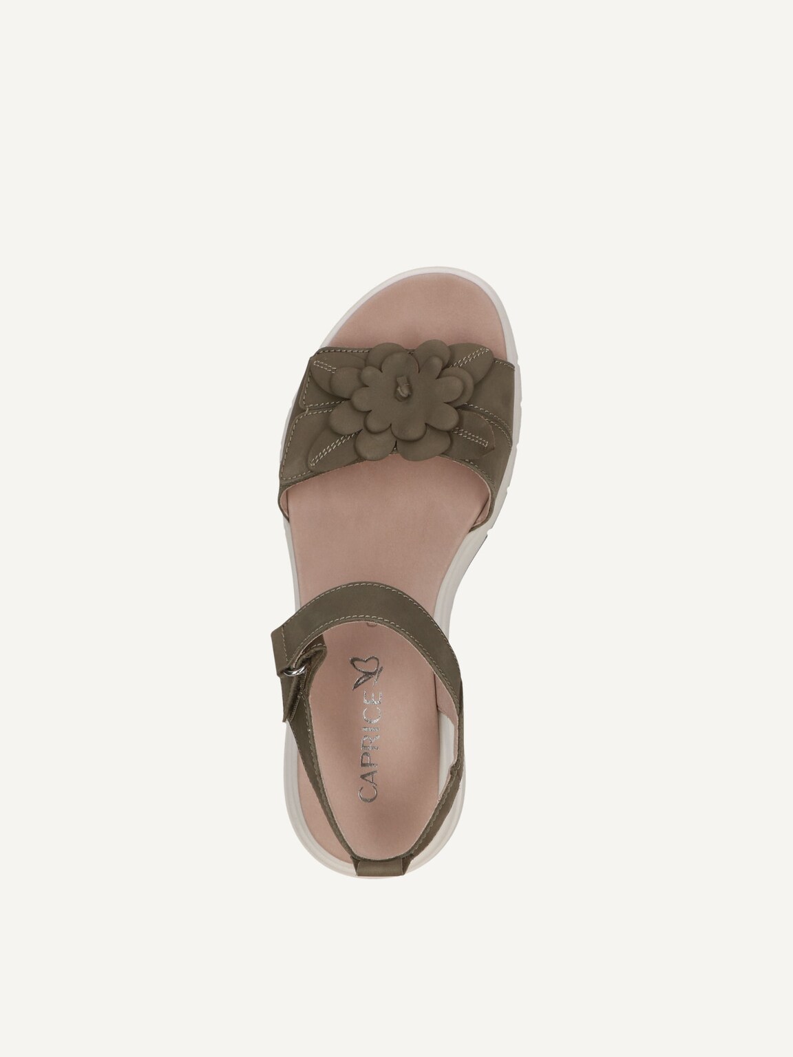 Caprice, Leather Sandal - khaki OLIVE NUBUC, image 5 of 5