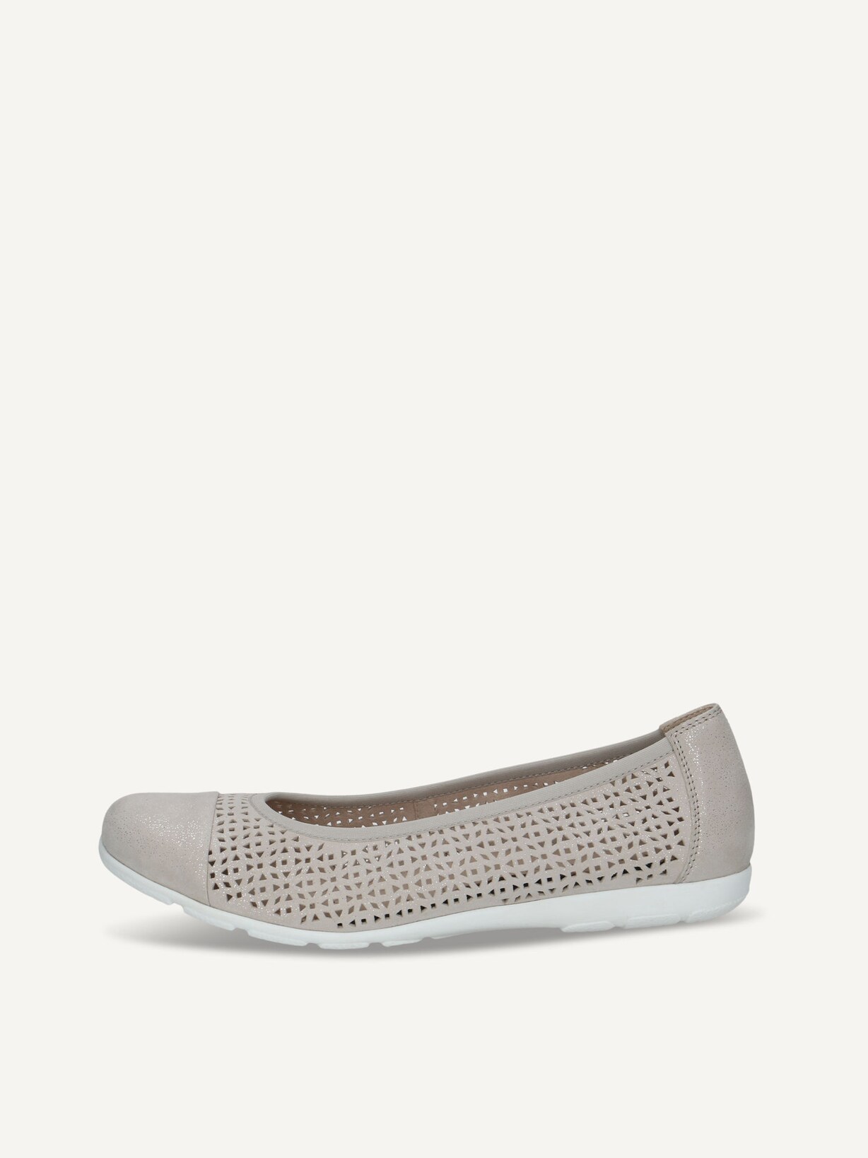 Caprice, Ballerine en cuir - gris LT GREY SPARKL, image 1 sur 5