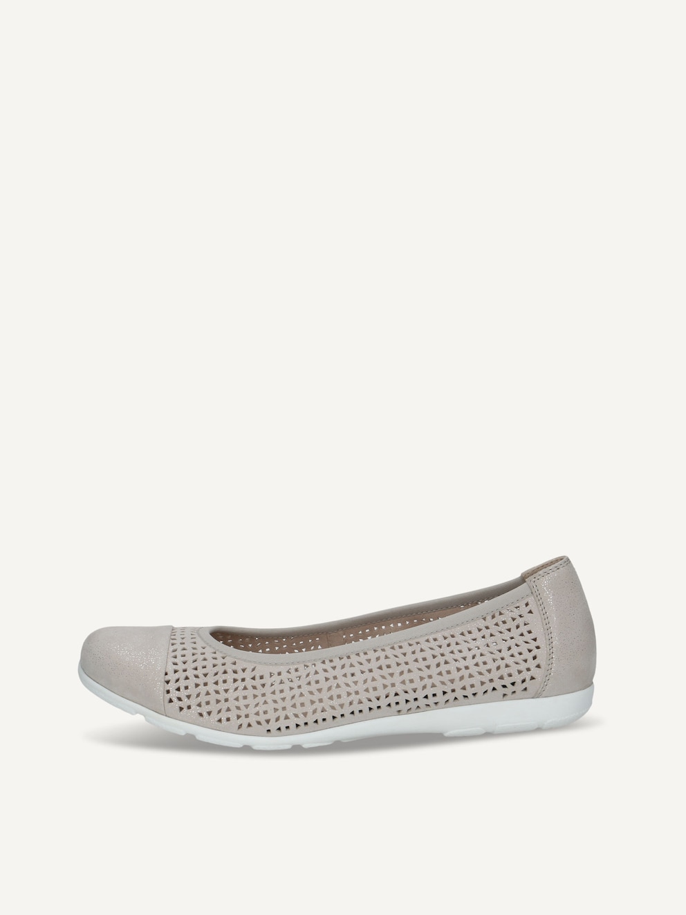 Caprice, Ballerine en cuir - gris LT GREY SPARKL, image 1 sur 5