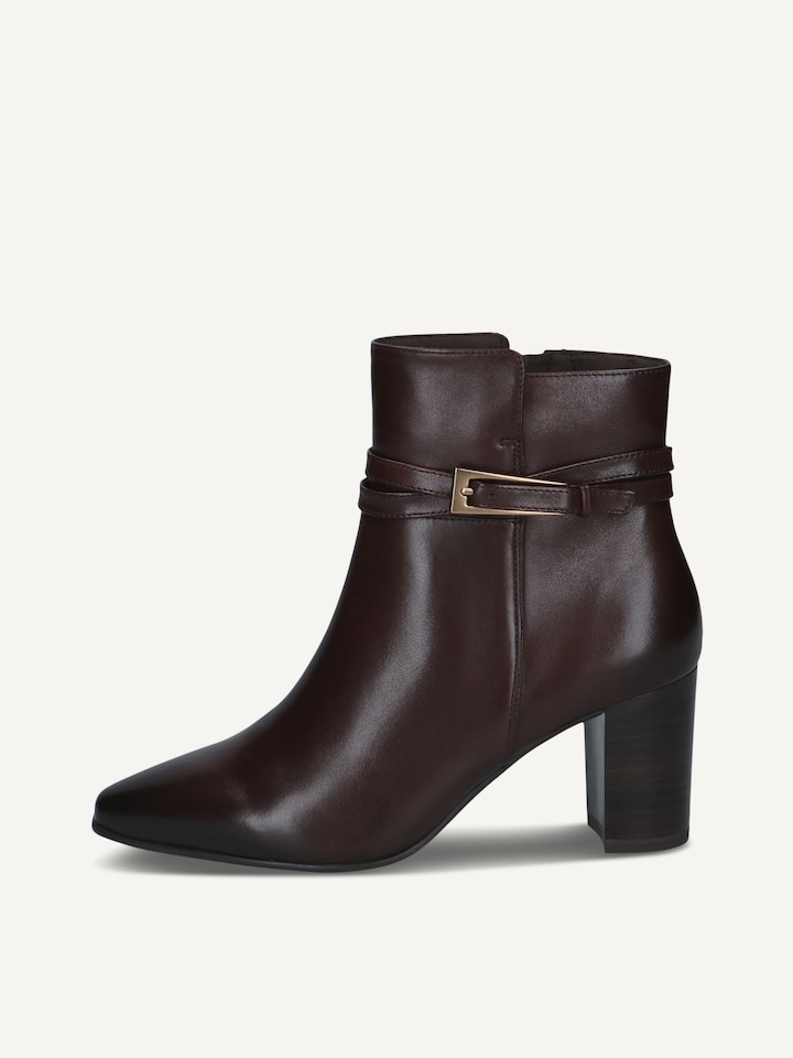 Caprice, Leather Bootie - brown DK BROWN NAPPA