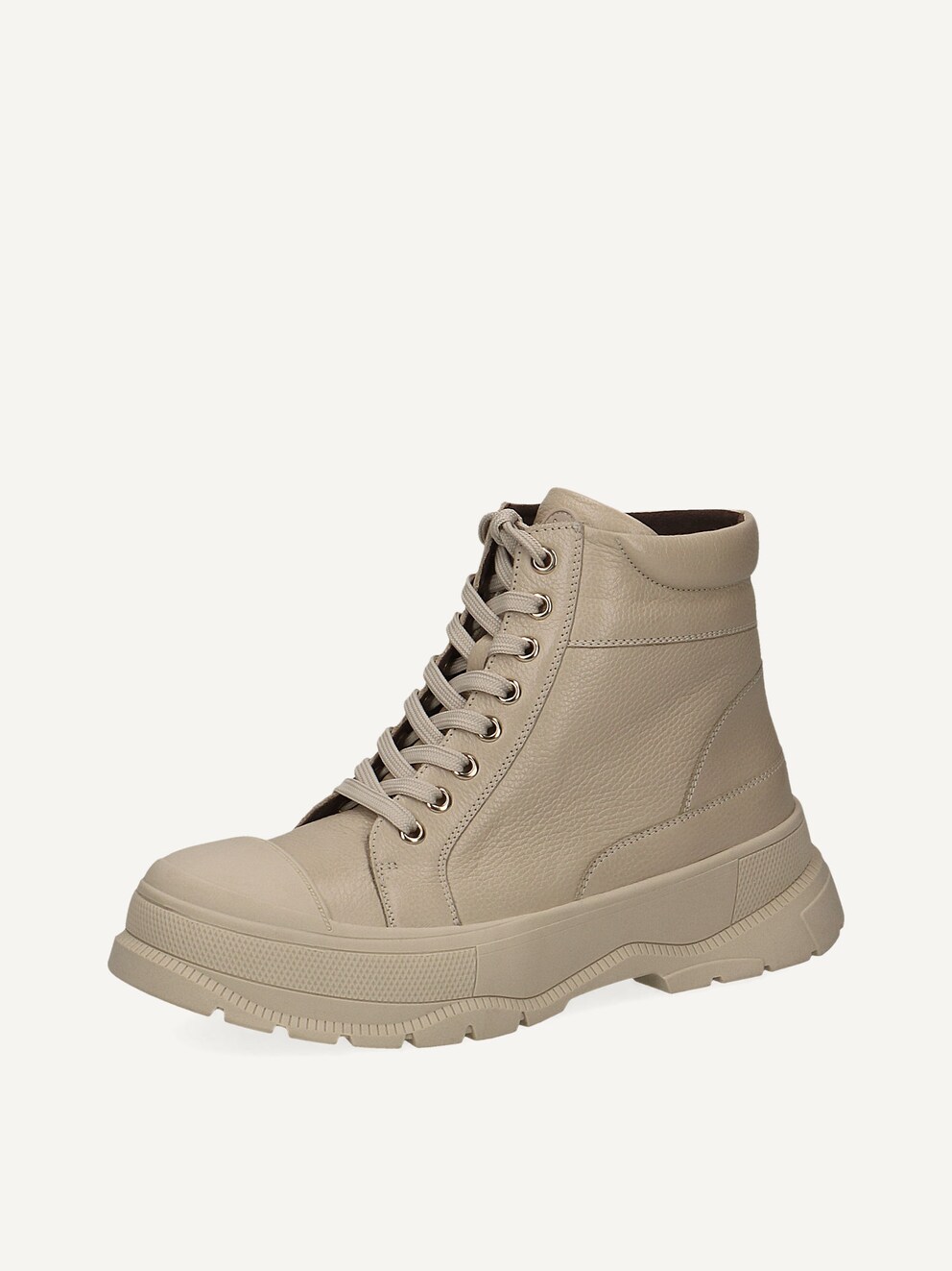 Caprice, Leather Bootie - white warm lining ECRU NAPPA, image 1 of 6
