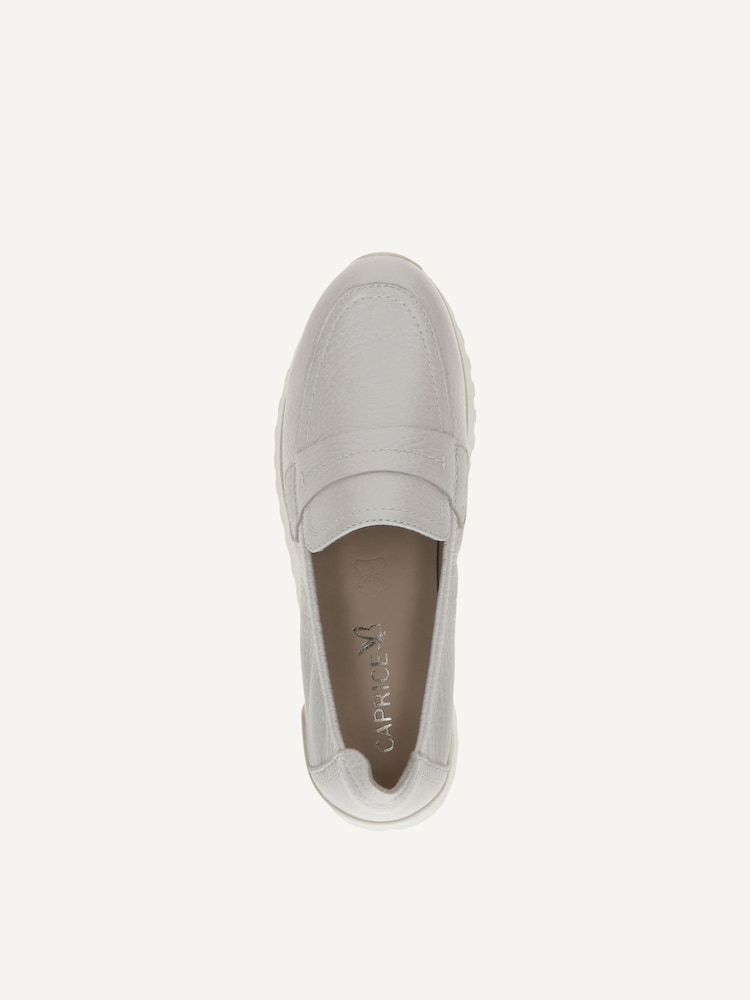 Caprice, Slipper en cuir - blanc PEARL PERL DEE, image 4 sur 5