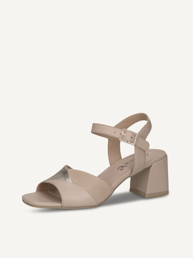 Caprice, Sandale à talon en cuir - beige BEIGE COMB, image 3 sur 6