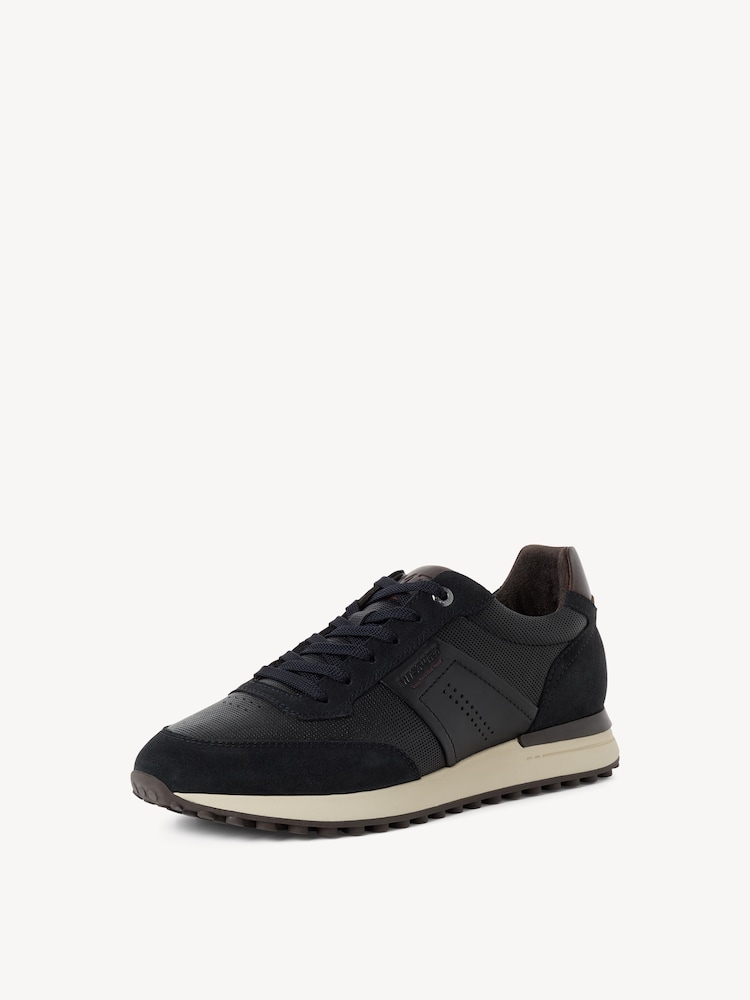 Marco Tozzi, Leather Sneaker - blue NAVY COMB, image 2 of 6
