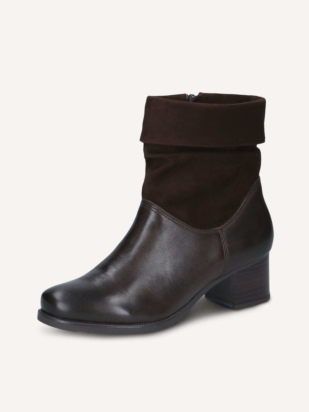 Caprice, Leather Bootie - brown DK BROWN COMB, image 3 of 6