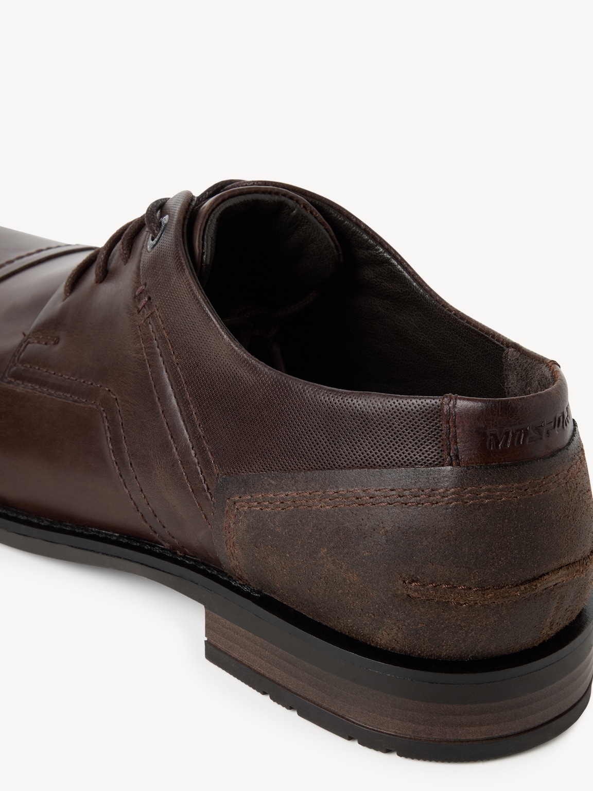 Marco Tozzi, Leather Low shoes - brown, DK.BROWN, Image 5 of 6