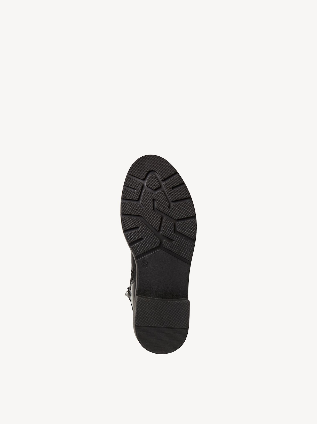 Marco Tozzi, Leren Enkellaarsje - zwart BLACK COMB, afbeelding 3 van 6