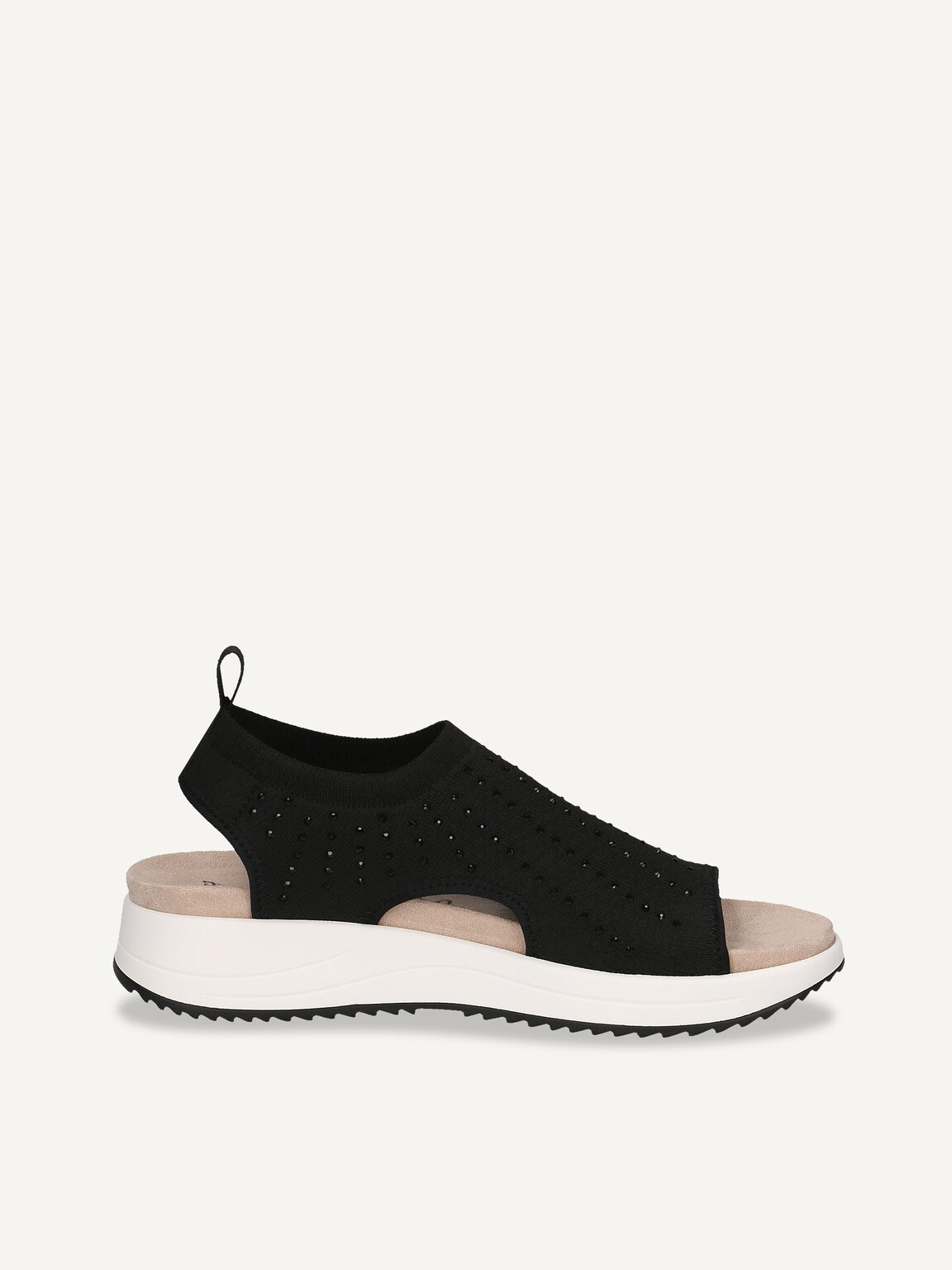 Caprice, Sandal - black BLACK KNIT, image 3 of 5