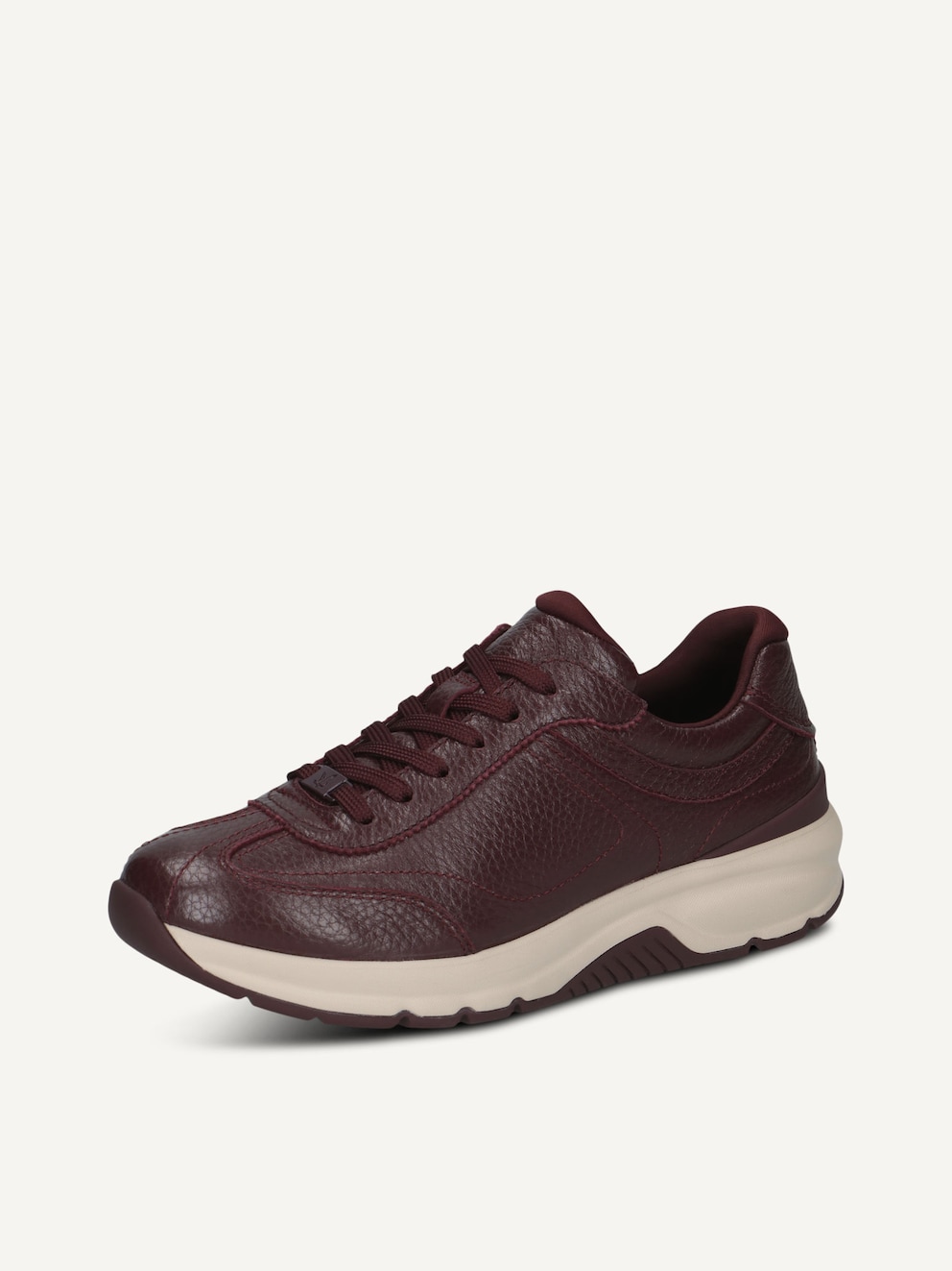 Caprice, Leather Sneaker - red BORDEAUX DEER, image 2 of 5