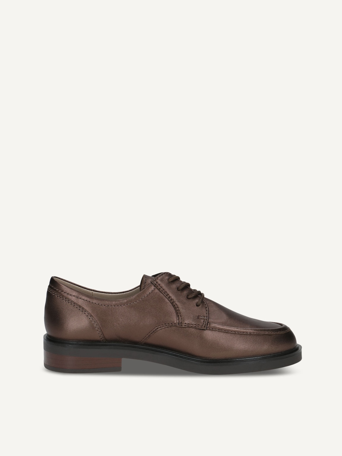 Caprice, Leather Low shoes - brown DK BROWN MET, image 4 of 6