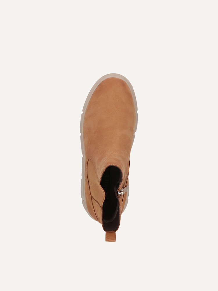Caprice, Bottine en cuir - jaune CURRY NUBUC, image 4 sur 5