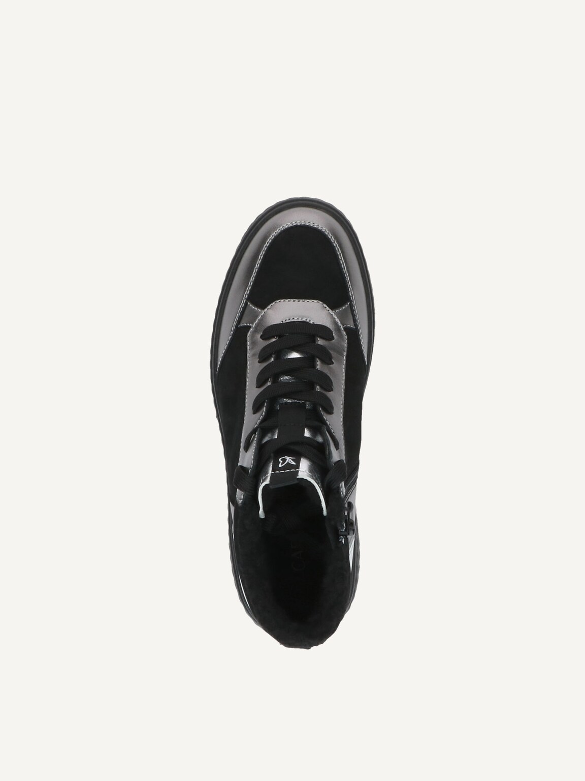 Caprice, Leather Bootie - black warm lining BLACK COMB, image 6 of 6