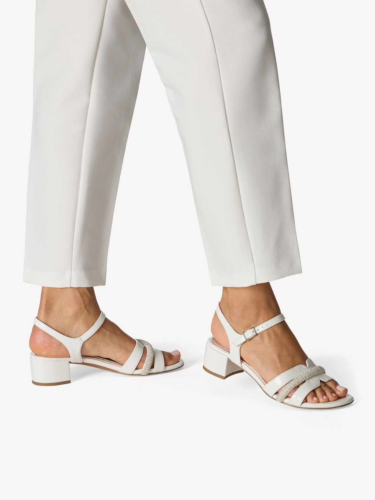 Marco Tozzi, Sandalo - beige IVORY PATENT, immagine 2 di 7