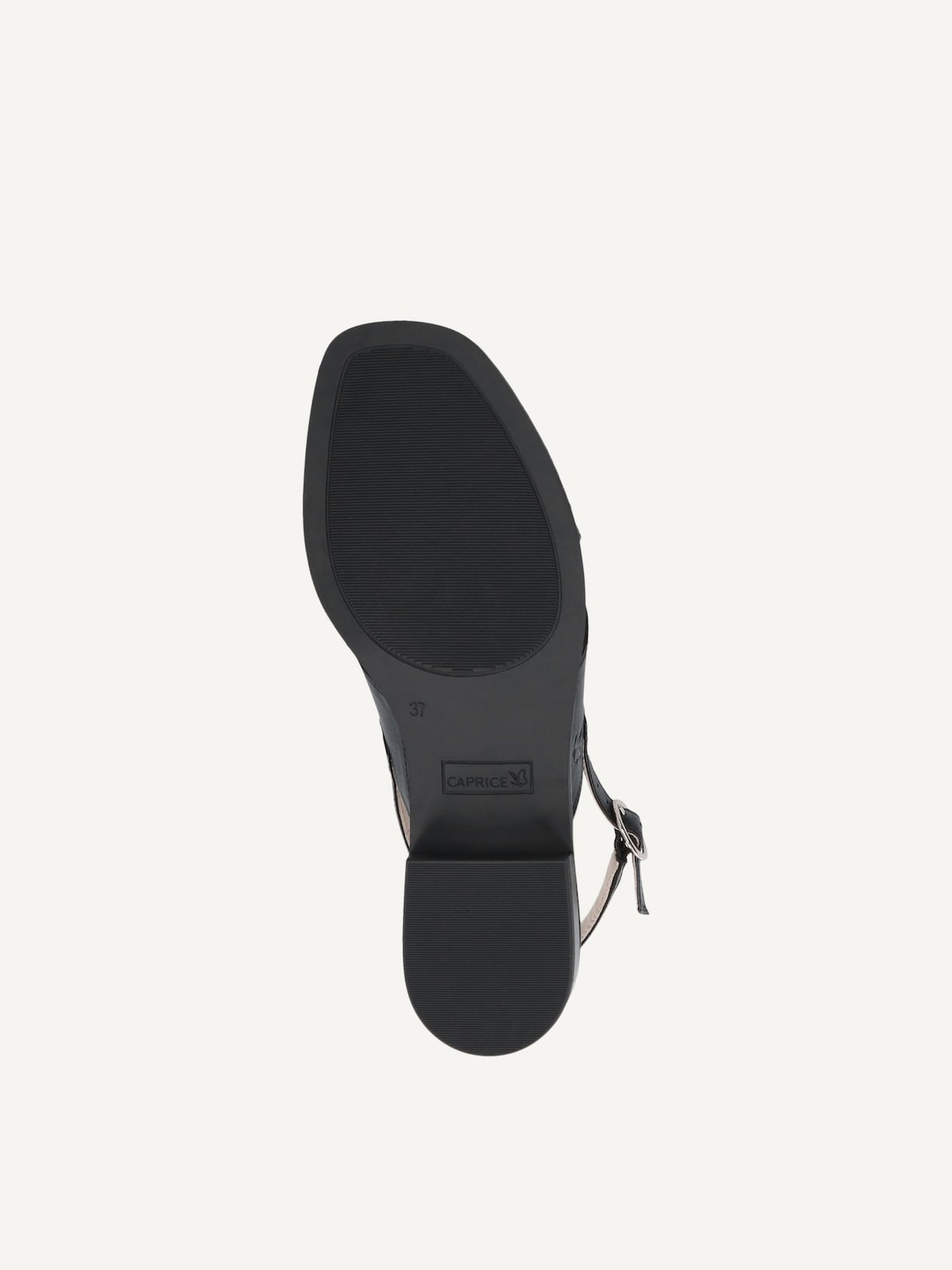 Caprice, Sandale à talon en cuir - marron BLACK NAPPA, image 5 sur 5